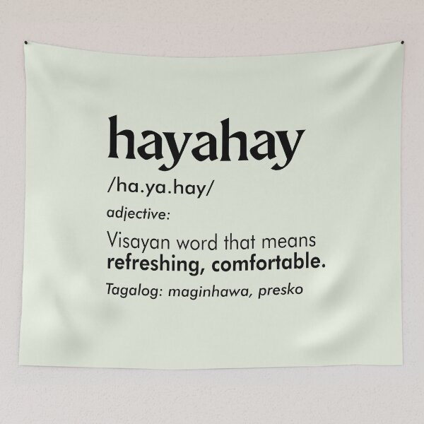 Item preview, HAYAHAY BISAYA FILIPINO WORD EXPRESSION MINT GREEN designed and sold by aydapadi.