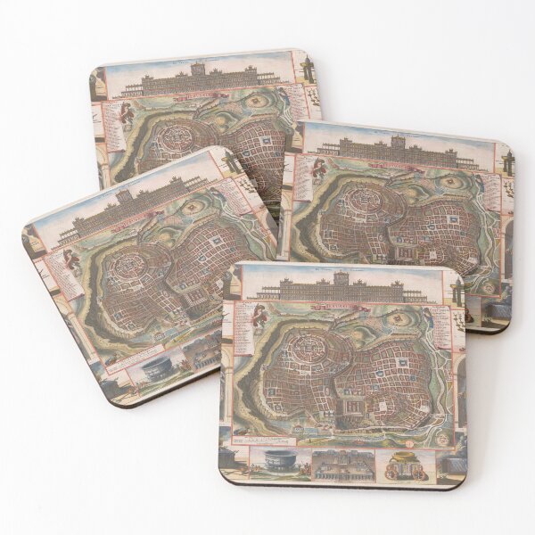 Item preview, Old Jerusalem Israel Map (1690) Israeli Capital City Atlas designed and sold by BravuraMedia.
