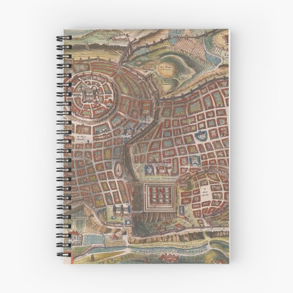 Item preview, Old Jerusalem Israel Map (1690) Israeli Capital City Atlas designed and sold by BravuraMedia.