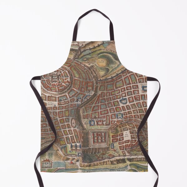 Item preview, Old Jerusalem Israel Map (1690) Israeli Capital City Atlas designed and sold by BravuraMedia.