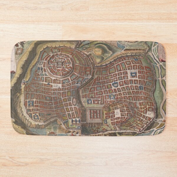 Item preview, Old Jerusalem Israel Map (1690) Israeli Capital City Atlas designed and sold by BravuraMedia.