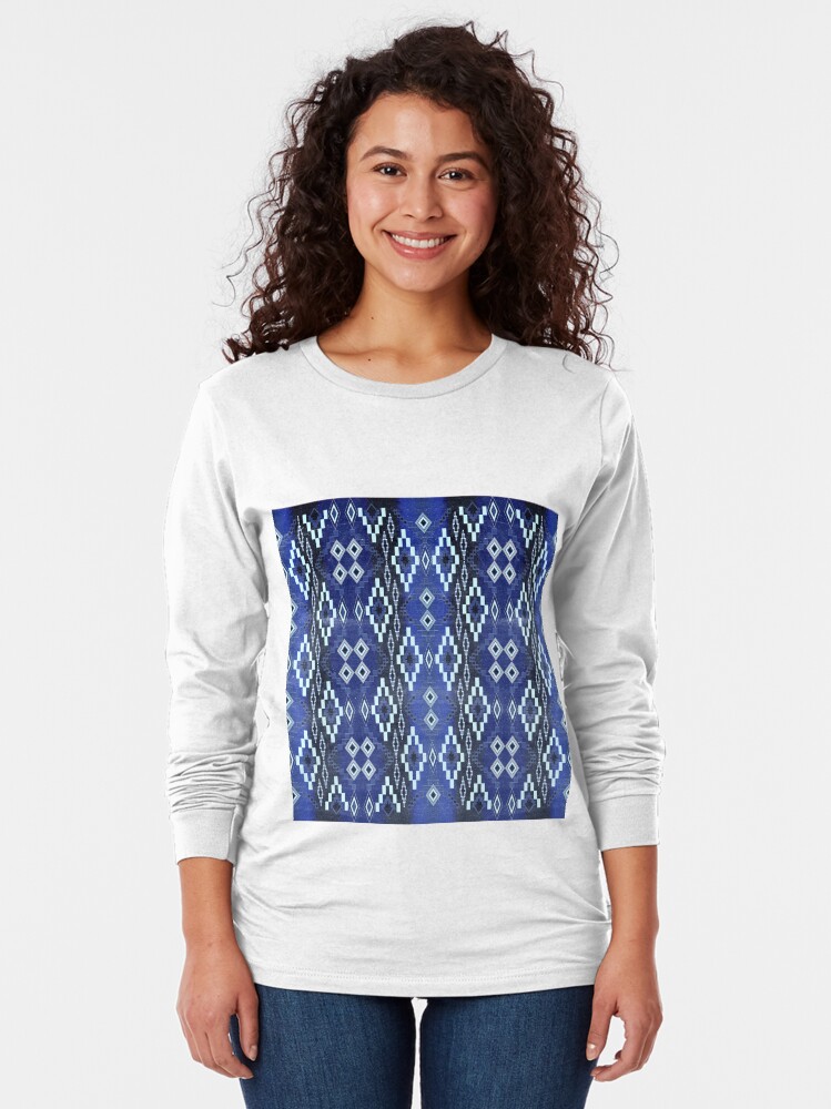 Alternate view of Denim Ombre' Santa Fe Long Sleeve T-Shirt