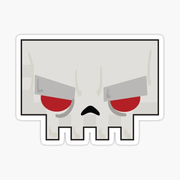 Slayaway Camp - Skullface Minimal Sticker