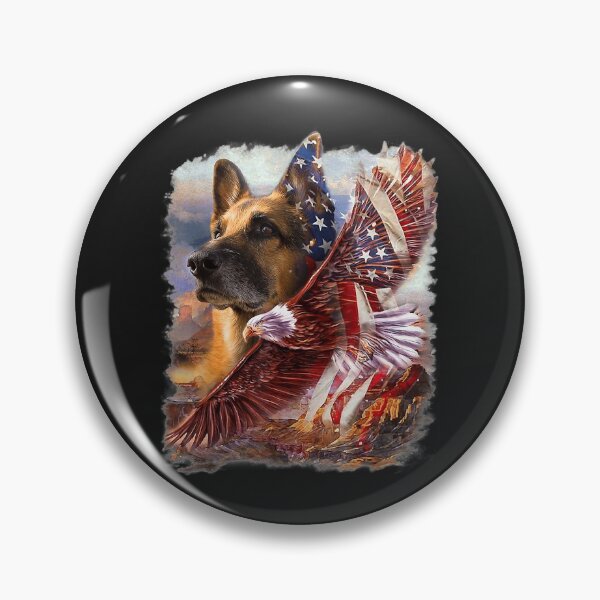 Item preview, German Shepherd American Patriot designed and sold by tamarastellas.