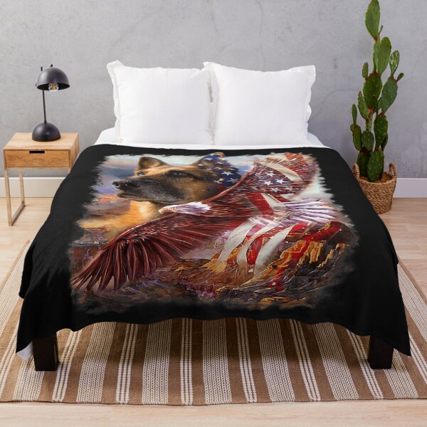 Item preview, German Shepherd American Patriot designed and sold by tamarastellas.