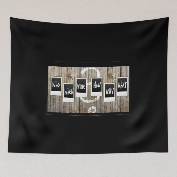 Item preview, Who When Where How Why What designed and sold by Crom1957.