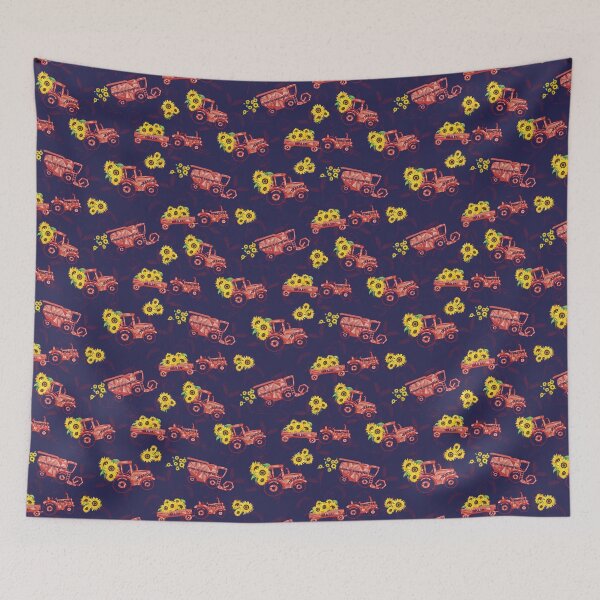 Item preview, Red Geo Tractor  designed and sold by Redhillcreative.