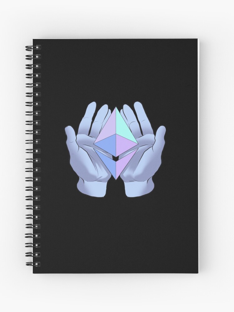 Thumbnail 1 of 3, Journal, ETH Ethereum Diamond Hands Color logo link crypto defi blockchain cryptocurrency fintech shirt sticker mask designed and sold by commontruth.
