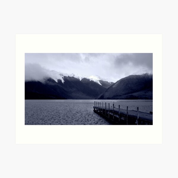Winter blue Art Print
