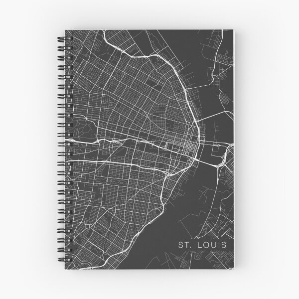 Item preview, St Louis Map, USA - Gray  designed and sold by MainStreetMaps.