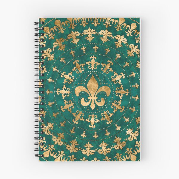 Item preview, Fleur-de-lis ornament Emerald Green designed and sold by k9printart.