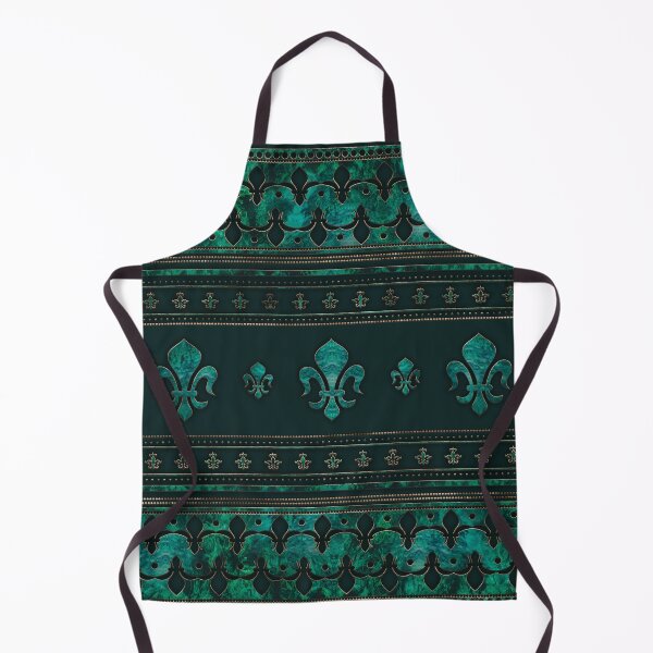 Item preview, Fleur-de-lis ornament Emerald Green designed and sold by k9printart.