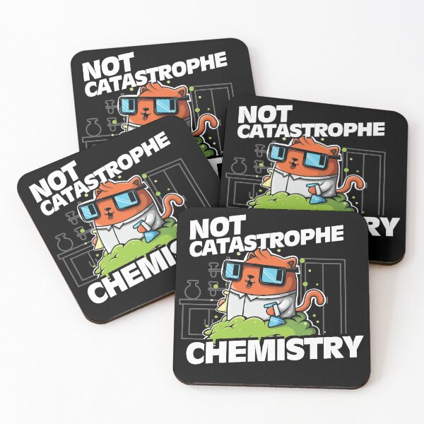 Item preview, Not Catastrophe Chemistry Pun Cat Shirt Funny Chemistry Cat Humor Science Geek designed and sold by swiftyspade.