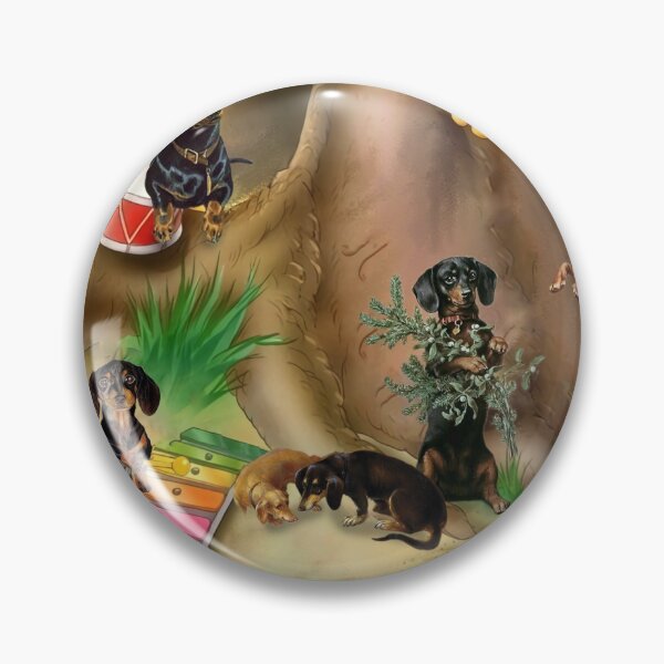 Item preview, Cute Dachshunds Music Band Under A Tree designed and sold by Clitus.
