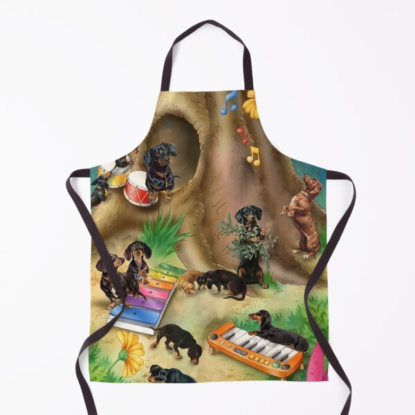 Item preview, Cute Dachshunds Music Band Under A Tree designed and sold by Clitus.