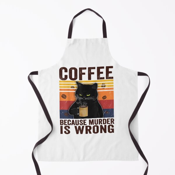 Item preview, Coffee Because Murder Is Wrongs Essential Cat Lover T-Shirt designed and sold by tinhpham.