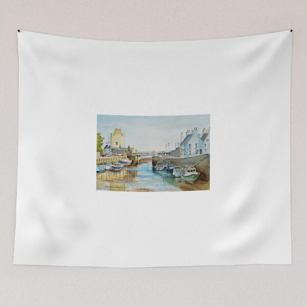 Item preview, Ebb tide in Castletown Harbour, Isle of Man designed and sold by Dai Wynn Fine Art.