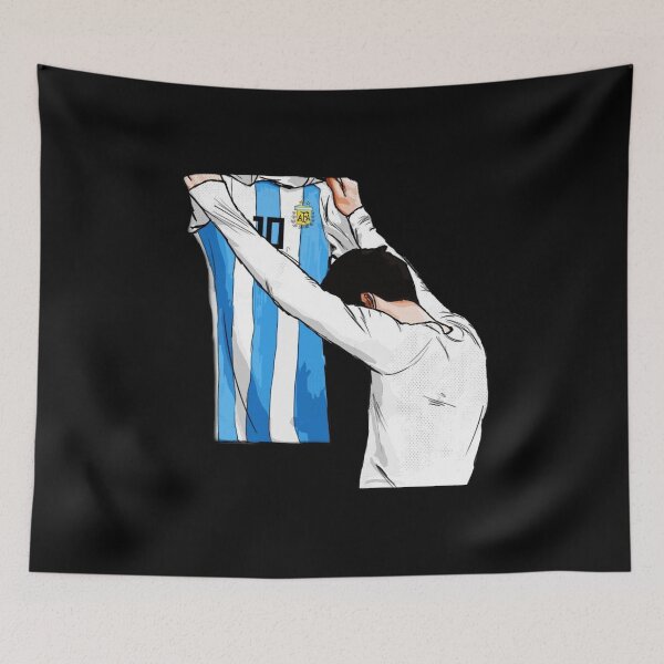 Item preview, Lionel Messi holding his shirt, Argentina copa america designed and sold by Th3 Merch.