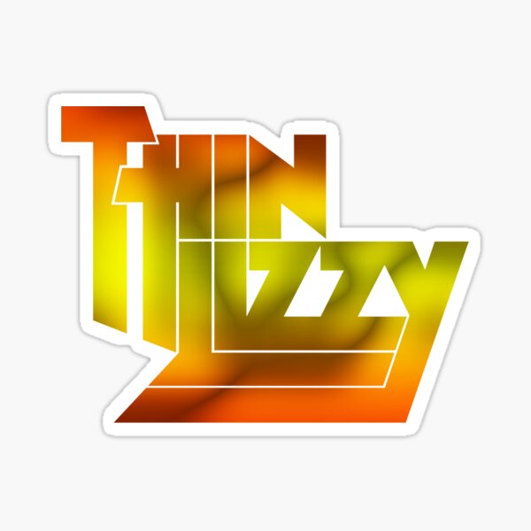 thin lizzy Glossy Sticker
