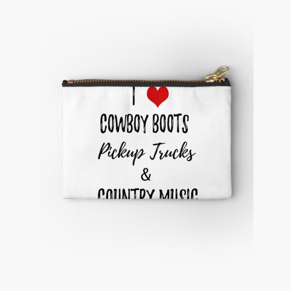Item preview, I love cowboy boots pickup trucks and country music designed and sold by Wickedsherry13.