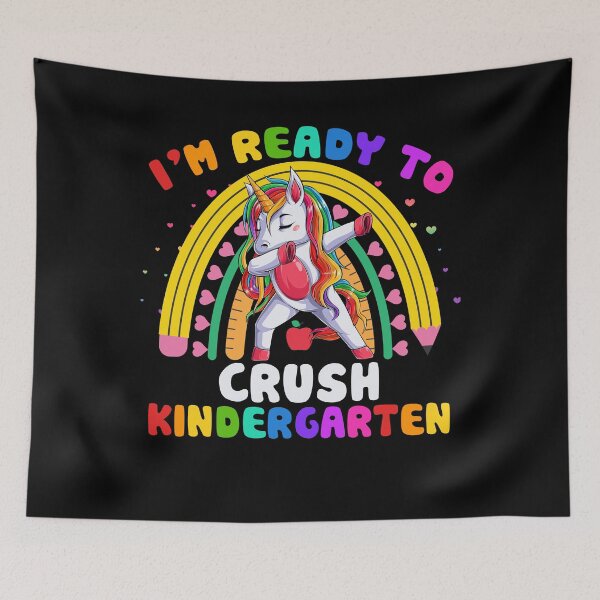 Item preview, Ready To Crush Kindergarten Dabbing Unicorn Back to School Rainbow Cute designed and sold by FucaGirl.