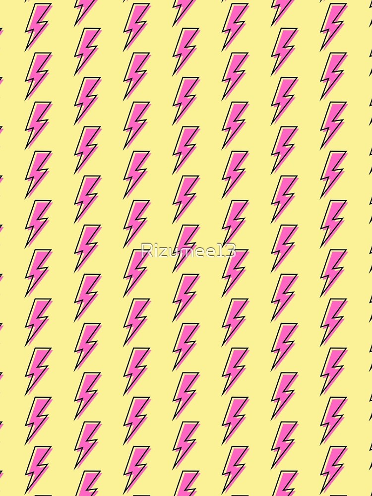 Discover Pink Lightining Bolt Symbol Leggings