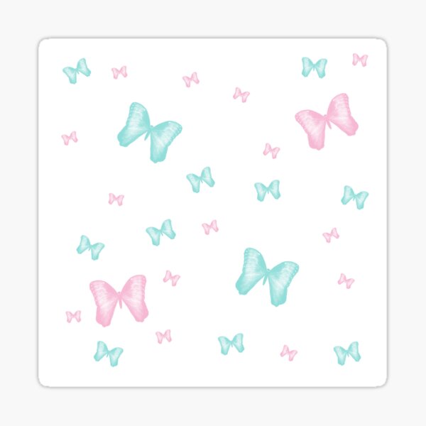 Cotton Candy Butterflies Sticker