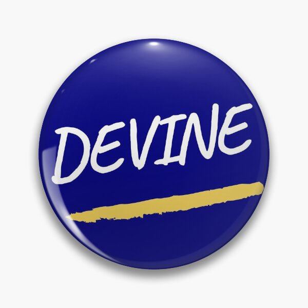 Item preview, Etiqueta engomada del apellido de Devine fondo azul designed and sold by Duxt.