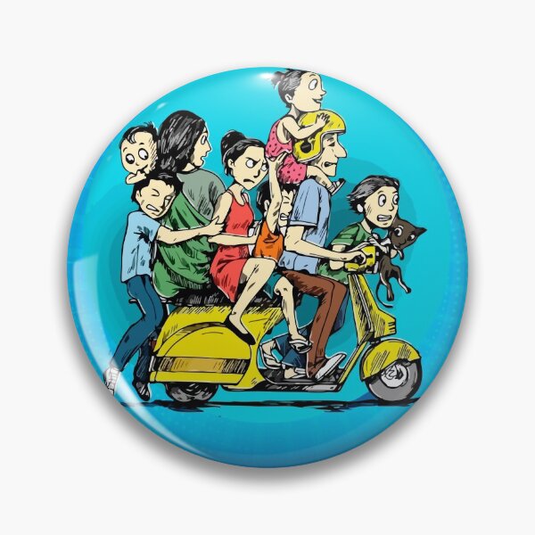 Item preview, World population day, whole family with pet dog on motorbike designed and sold by deeplaxman.