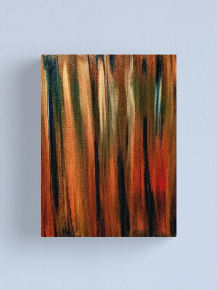 Alternate view of abstract painting using different mediums in my painting Canvas Print