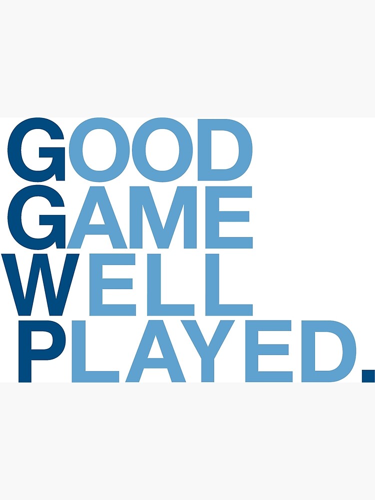 GGWP - Good Game Well Played Greeting Card for Sale by PH-Design