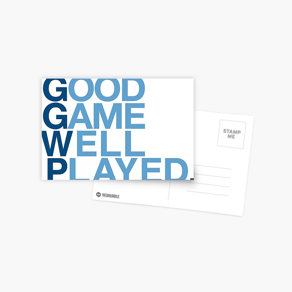 GGWP - Good Game Well Played Greeting Card for Sale by PH-Design