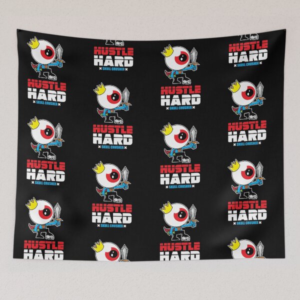 Item preview, Urban Hustle Hard Eyeball Streetwear King Skull Crusher Cash Money  Hip Hop Hipster designed and sold by swiftyspade.