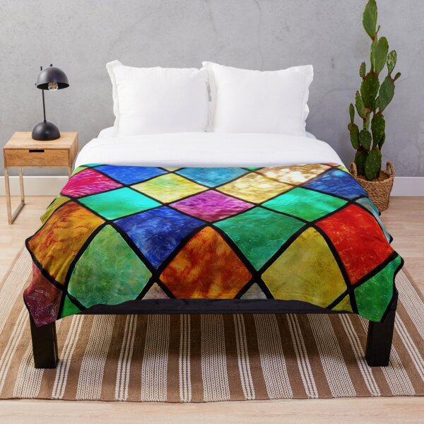 Item preview, Sunlit Diamond Stained Glass Window designed and sold by Reado71.