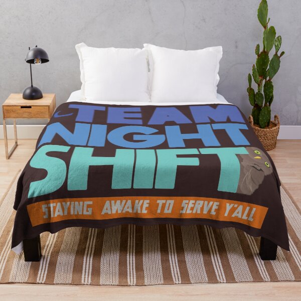 Item preview, Staying Awake to Serve Yall - Team Night Shit Funny Quote designed and sold by mLoyal.