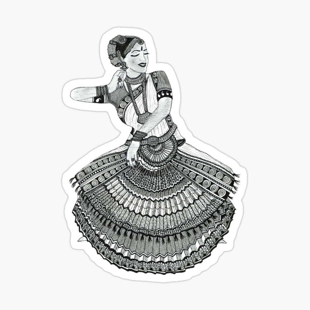 Bharatanatyam #pencil sketch 😊 | Bharatanatyam, Old things, Drawings