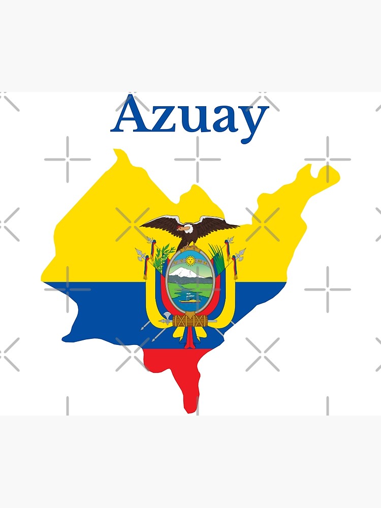 Póster Diseño De Mapa De La Provincia De Azuay Ecuador De Marosharaf Redbubble 