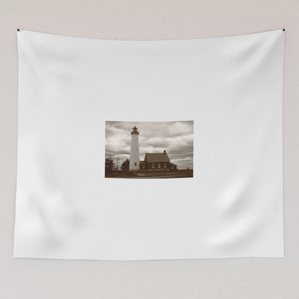 Item preview, Lighthouse - Tawas Point, Michigan in Sepia designed and sold by Frank Romeo.