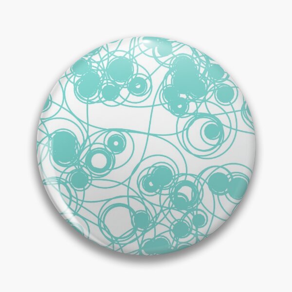 Item preview, Spiral chaotic design - teal and white designed and sold by rahilvalani.