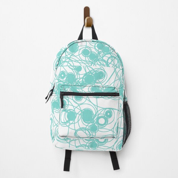 Item preview, Spiral chaotic design - teal and white designed and sold by rahilvalani.