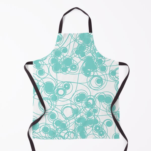 Item preview, Spiral chaotic design - teal and white designed and sold by rahilvalani.