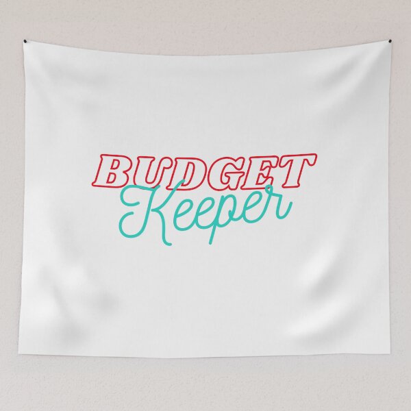 Item preview, Budget Keeper red, blue (light) designed and sold by zav2001.