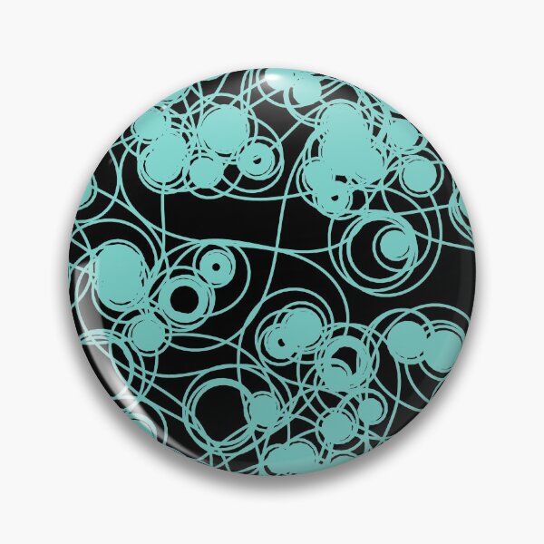 Item preview, Spiral chaotic design - teal and black designed and sold by rahilvalani.