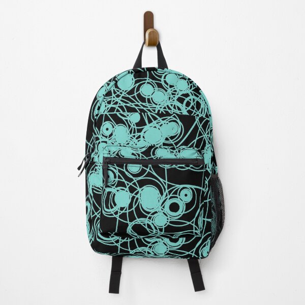 Item preview, Spiral chaotic design - teal and black designed and sold by rahilvalani.