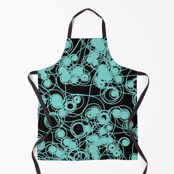 Item preview, Spiral chaotic design - teal and black designed and sold by rahilvalani.