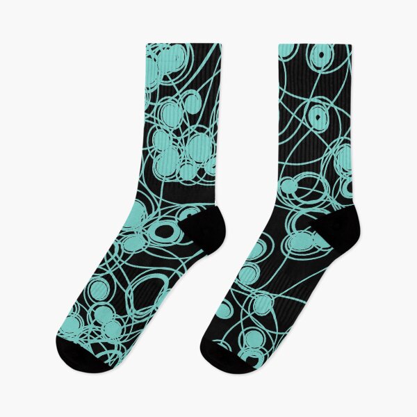 Item preview, Spiral chaotic design - teal and black designed and sold by rahilvalani.