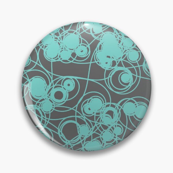 Item preview, Spiral chaotic design - teal and grey designed and sold by rahilvalani.