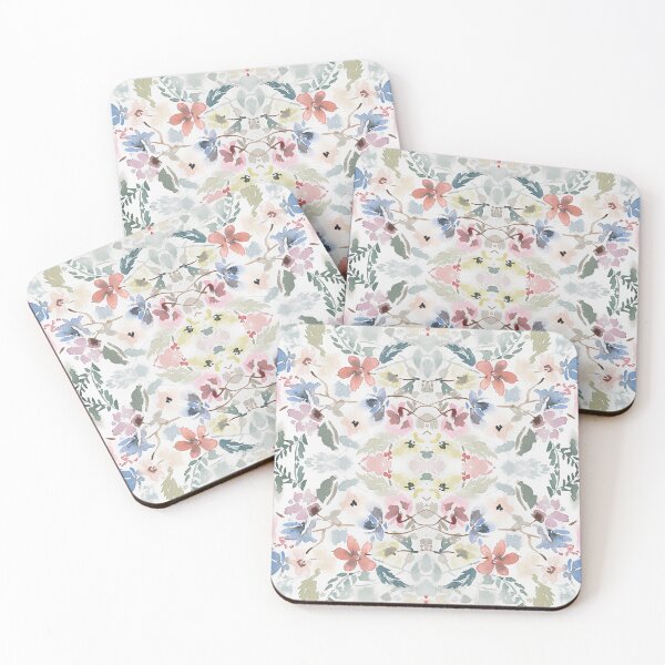 Item preview, Garden kaleidoscope, watercolor florals  designed and sold by Almondtree.