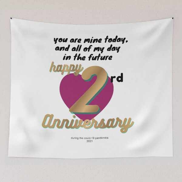 Item preview, happy 2rd anniversary ,during the covid-19 pandemics designed and sold by epenu.