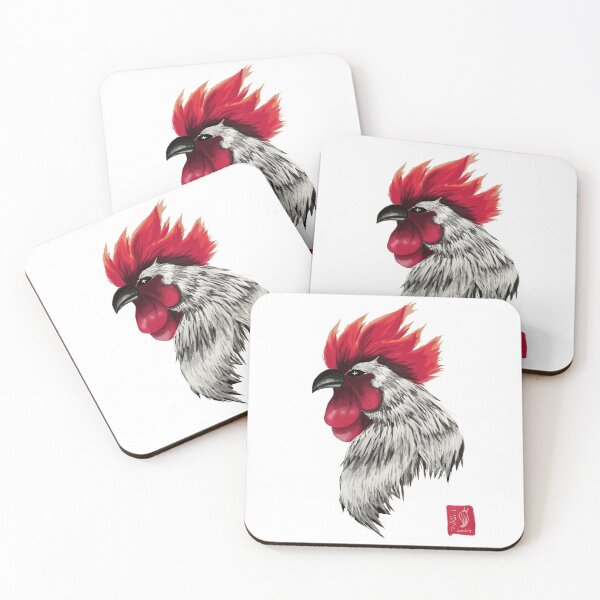 Item preview, ROOSTER ZEN BRUSH designed and sold by NiB-Tshirts.